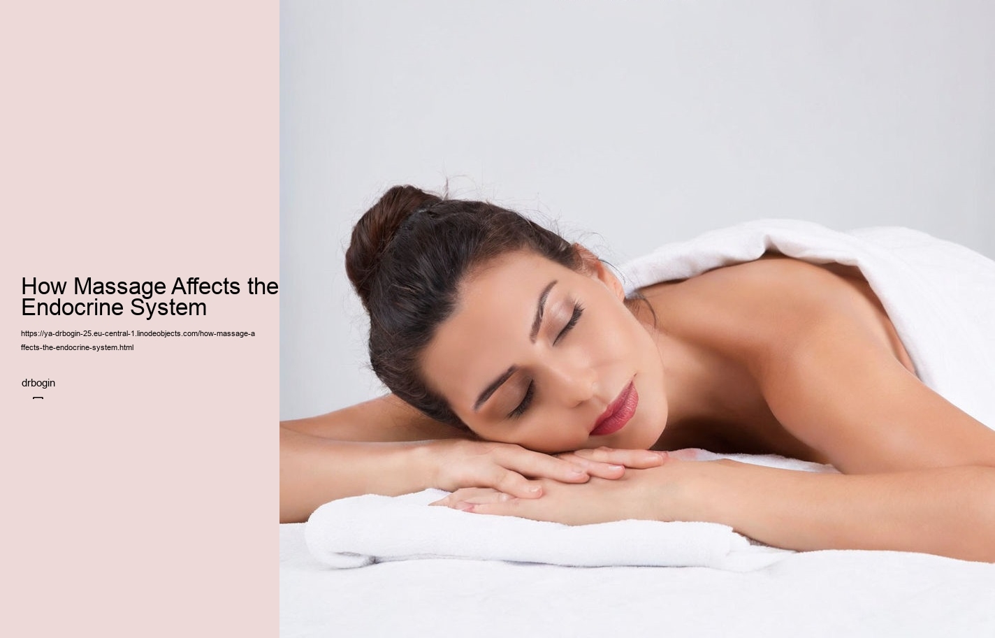 How Massage Affects the Endocrine System